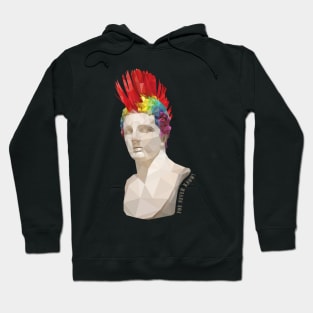 Greek Punk Mohawk Sculpture Hoodie